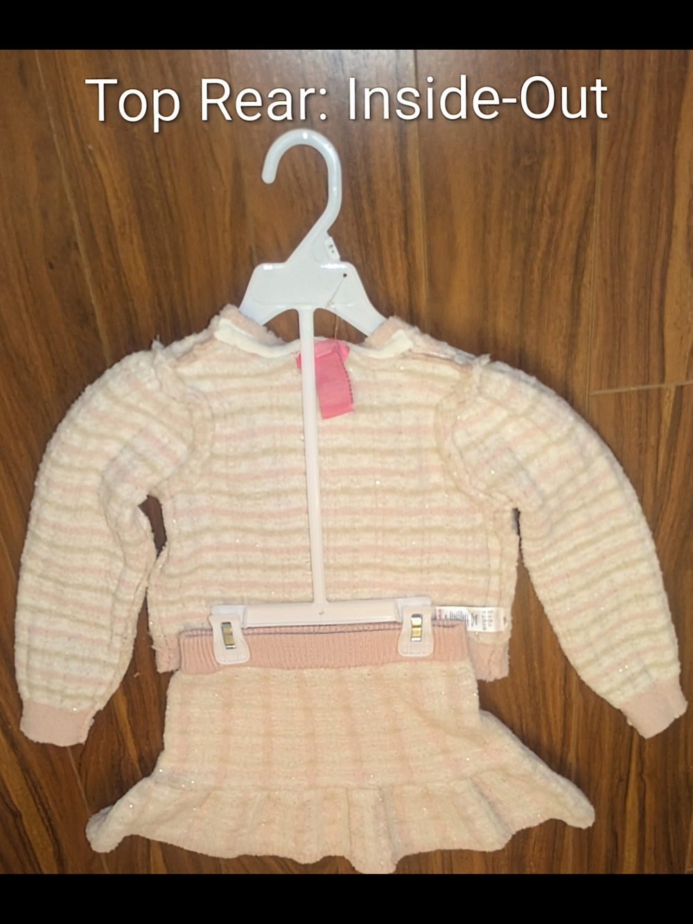 Girls' Sz4 Isaac Mizrahi Pink Soft Tweed-Stye Matching Set, Brand New. - Picture 8 of 11